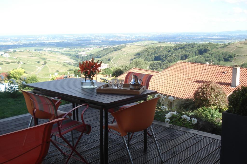 Bed and Breakfast Le Balcon Du Fetre Chiroubles Экстерьер фото